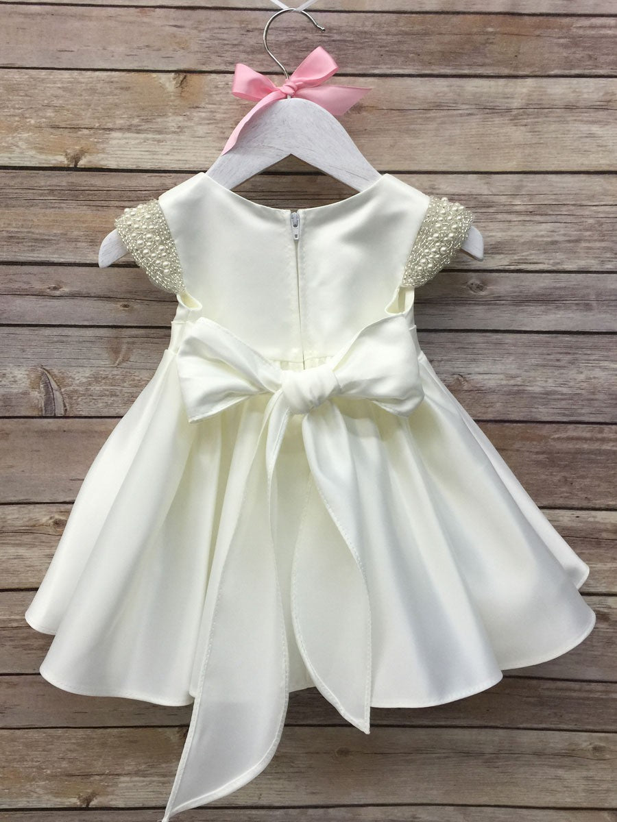 Amazing Beaded Cap Sleeve Infant Baby Girls Dress back Canada