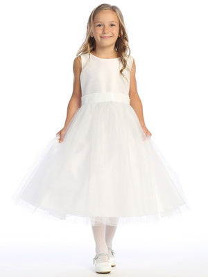 Lovely V Back Bow Girls Party Dress