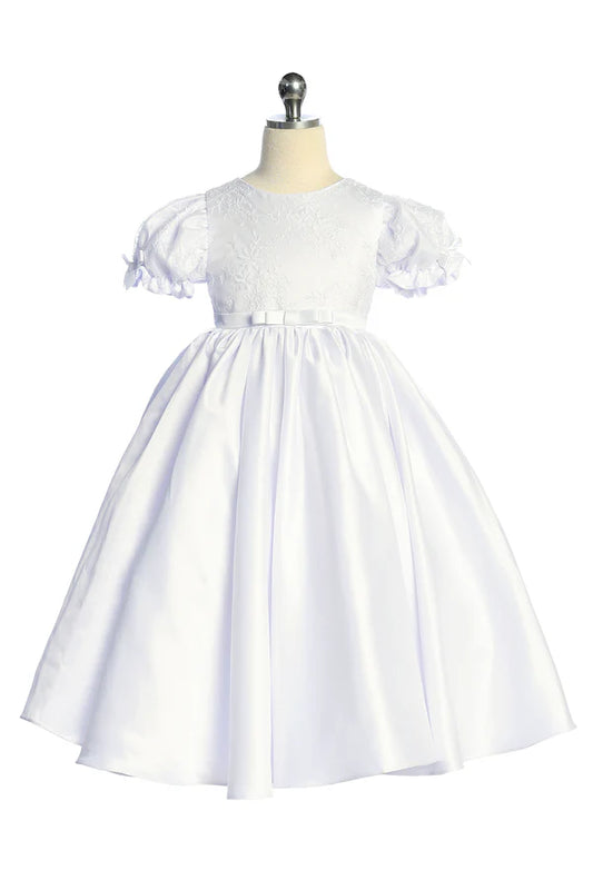 Baby Doll First Communion Dress . Shop Holly  First Communion dresses & gowns. Shop online Canada and greater Toronto area for formal girls dresses and boys suits.