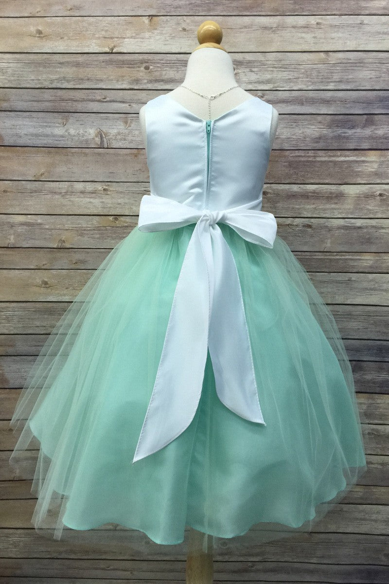 Bella Rhinestone Trimmed Baby Girls Dress Ivory back baby Canada