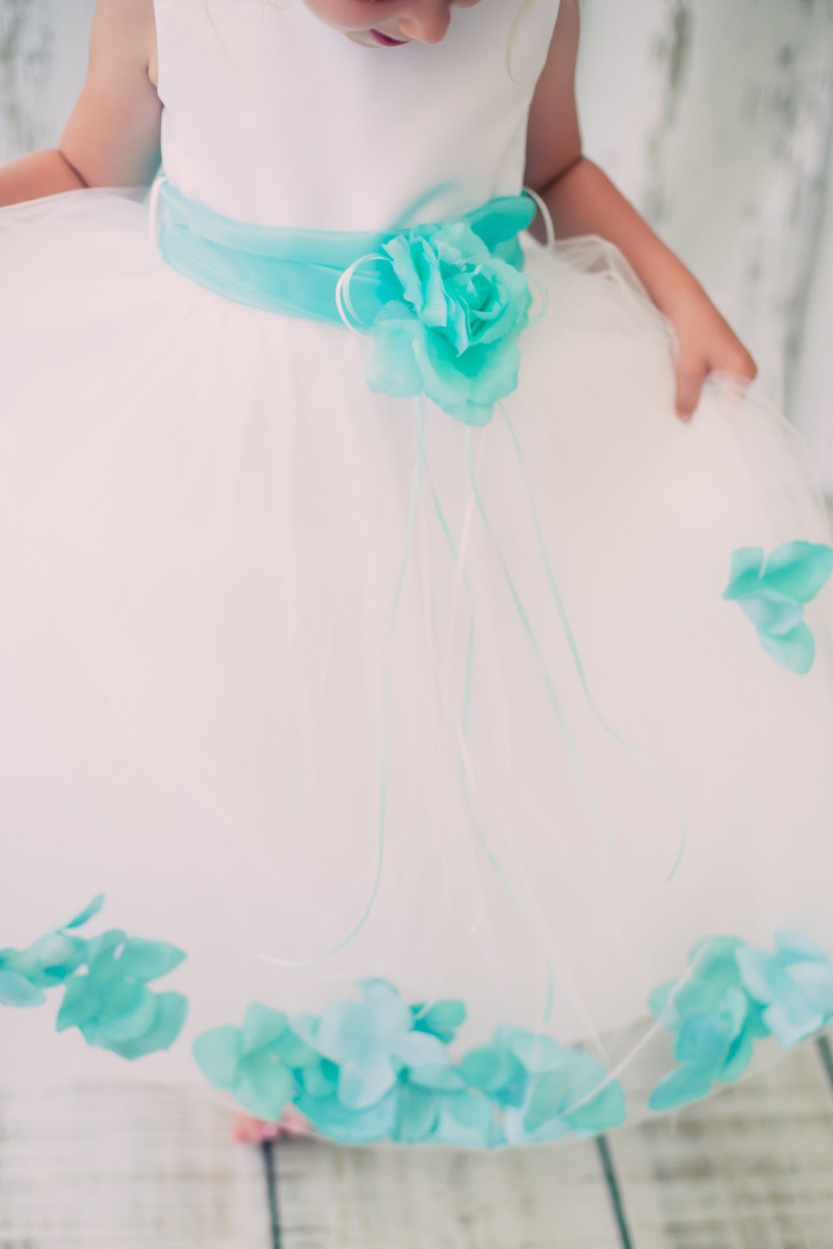Classics flower petal girls dress, plus size Flower Girl dress, First Communion dress, fancy Birthday party girls dress or frock. Shop GTA, Canada now!