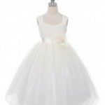 Soft Tulle Girls Dress - Blush