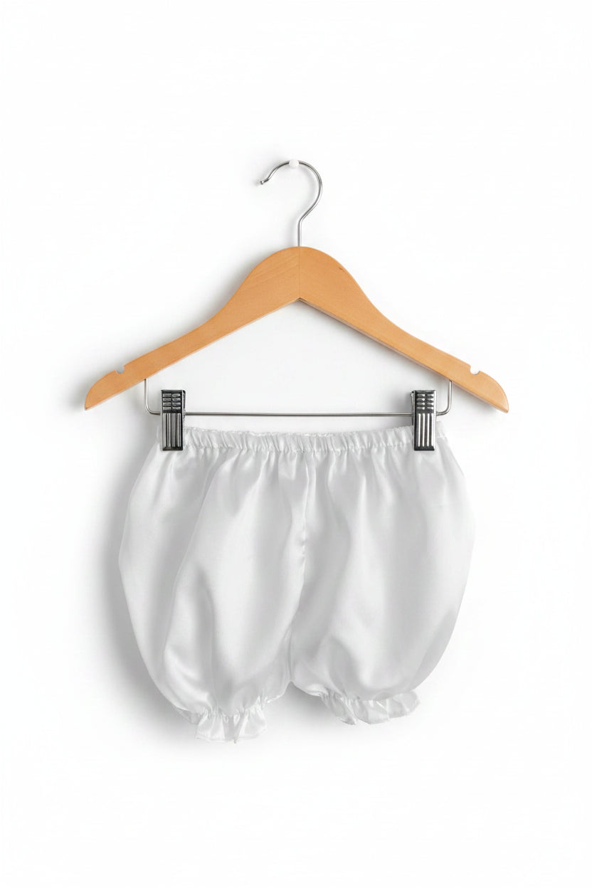 Fancy Embellished Short Baptism Christening Dress White Canada bloomer