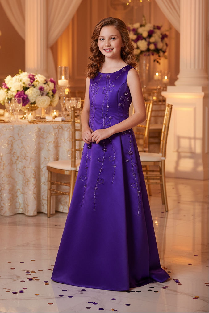 open lace back dress ADALINA Purple Flowy Maxi Dress