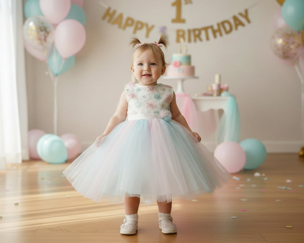 Enchanted Garden Girls Birthday Party Dress Canada – Grandma's Little  Darlings
