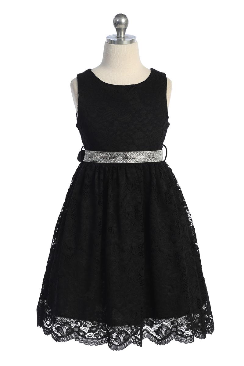 Plus Size Lace Girls Party Dress Multi Colour Canada