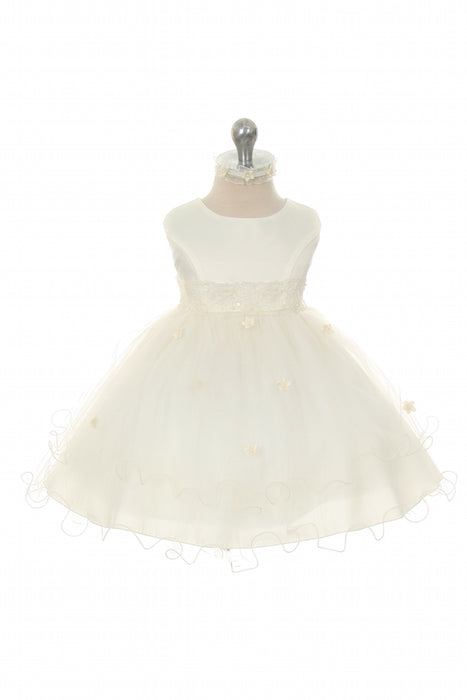 Classic Lace Waist Baby Girls Dress