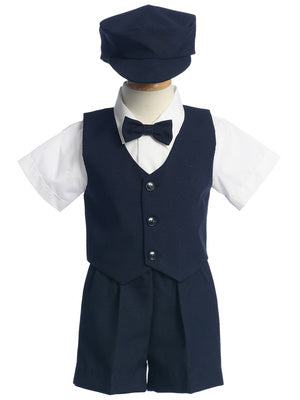 Cool summer boys short set with matching hat boys formal short sets Grandmas Little darlings Mississauga Canada