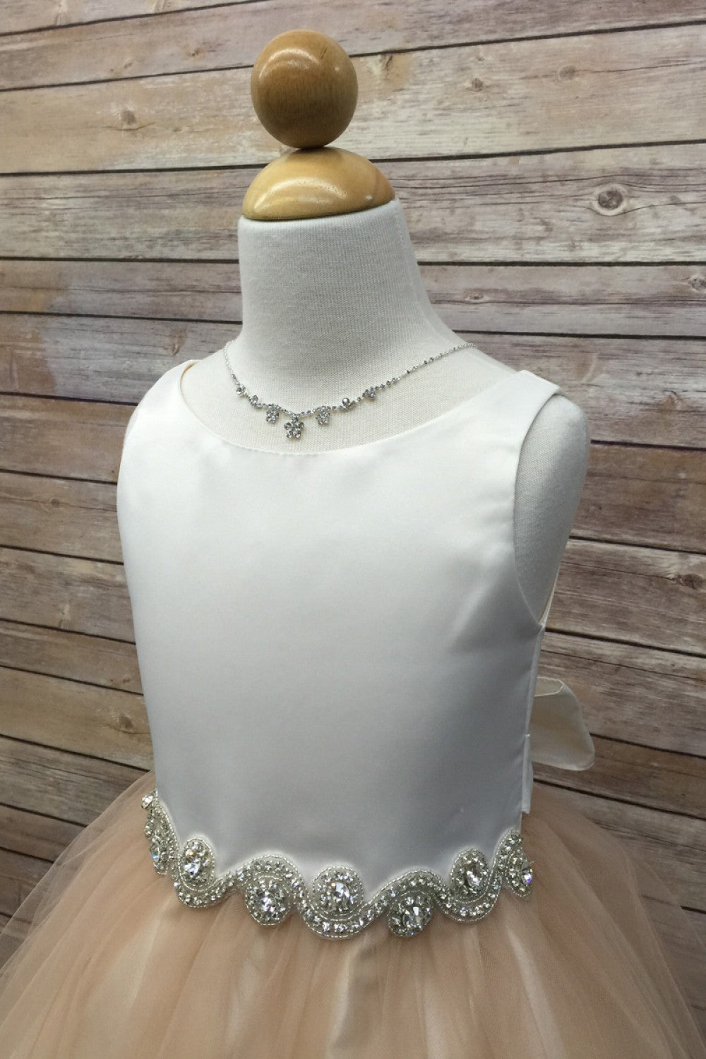 Bella Girls Dress With Rhinestone Belt