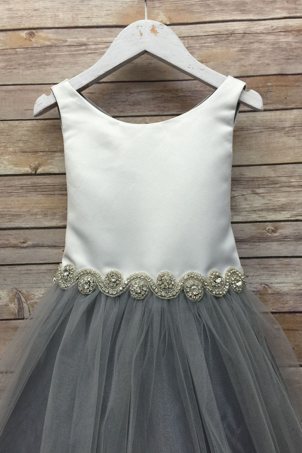 Bella Girls Dress With Rhinestone Belt