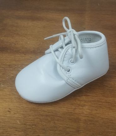 Leatherette Boys Baptism Bootie