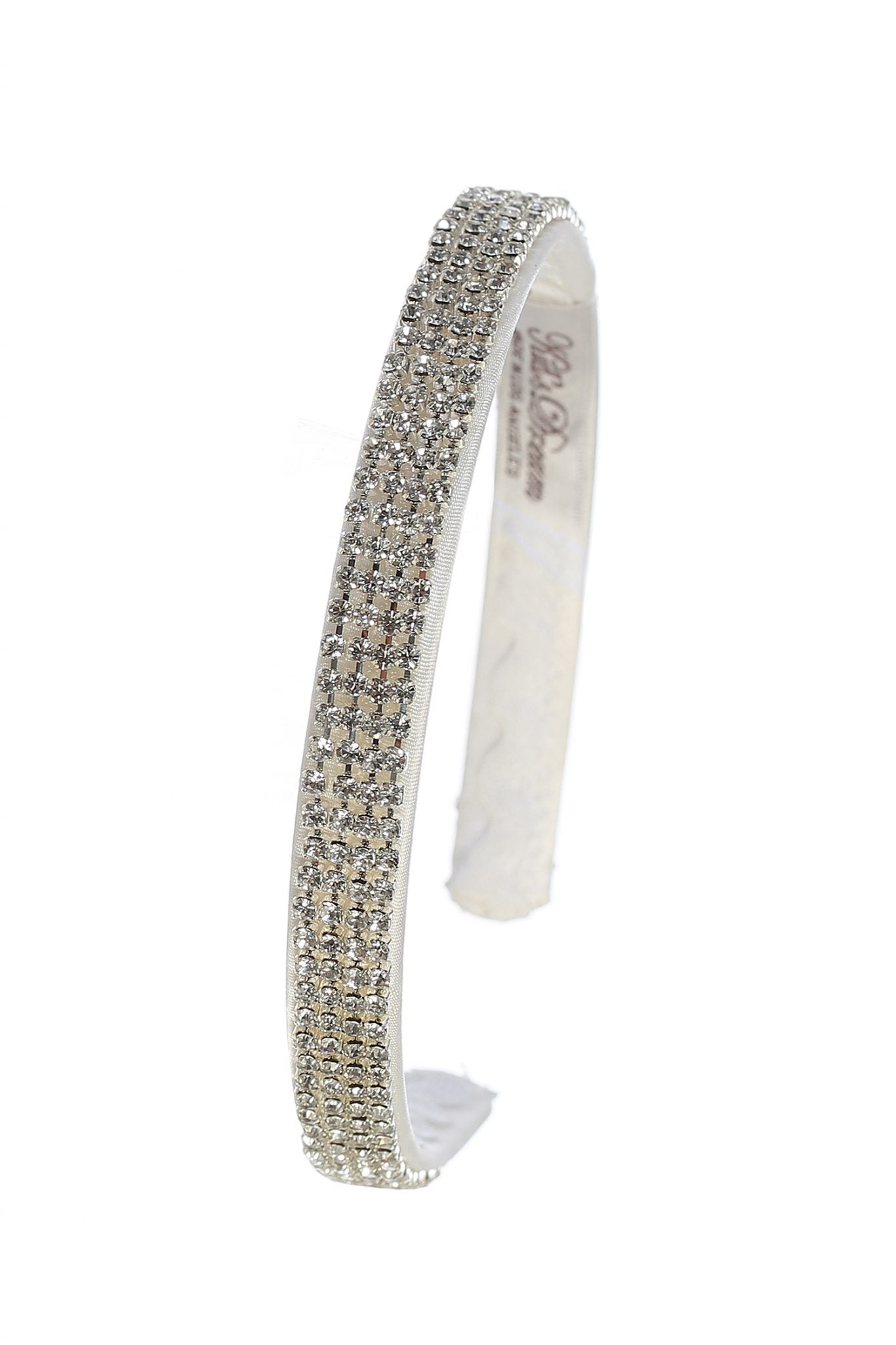 Girls Rhinestone Headband – Satin Hair Band Wedding, Communion