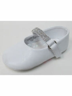 Infant Shoe Girls Diamond Strap Shoe girls shoes for baby baptism or christening. Shop baby girls and boys shoes at Grandmas Little Darlings today greater Toronto area or shop online Canada now