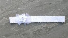 Baby Headband White - Grandma's Little Darlings