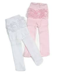 Baby Rhumba Tights - White Ivory & Pink - Grandma's Little Darlings