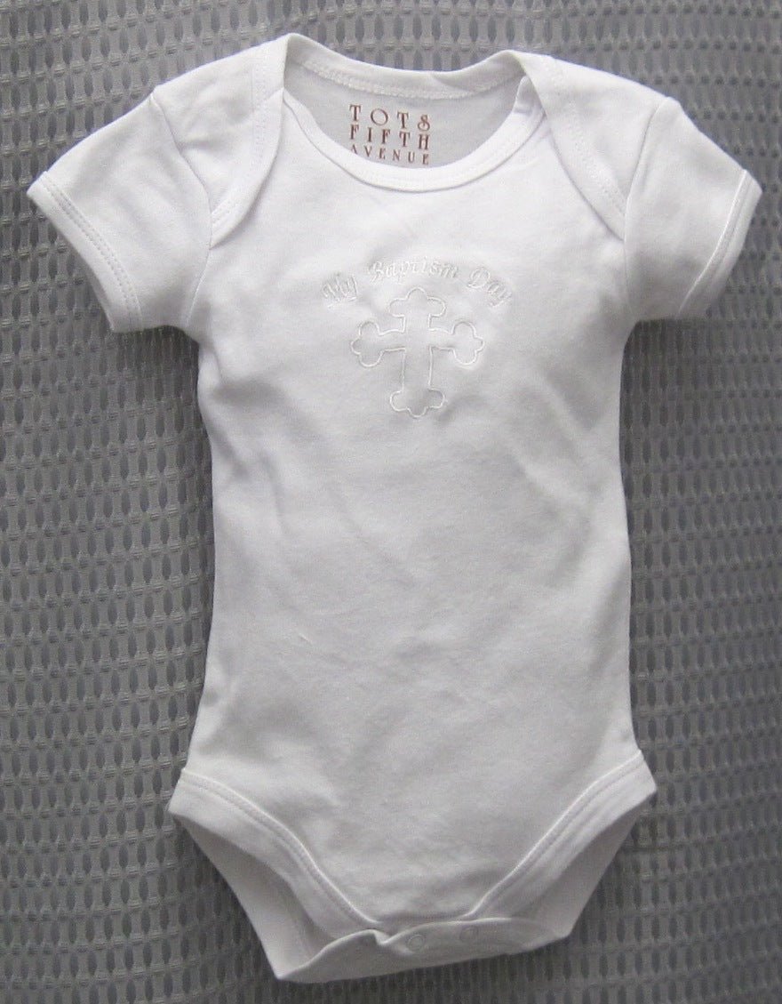 Bodysuit With My Baptism Day - Grandma's Little Darlings