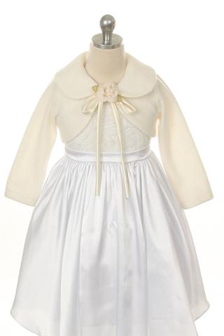 Classic Fleece Bolero - Ivory - Grandma's Little Darlings