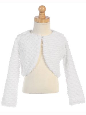 Cuddle Fur Bolero Baby Jacket - Assorted Colours - Grandma's Little Darlings