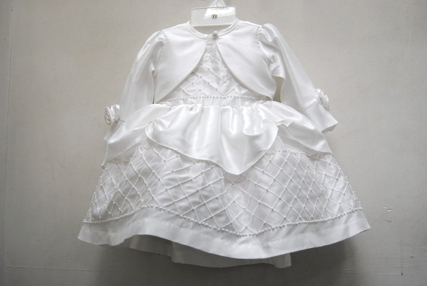 Romantic Sleeve Bolero And Baptism Dress.