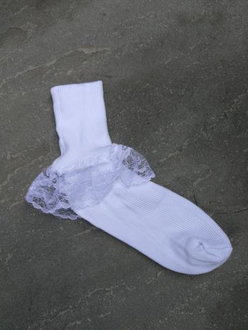 Fancy Lace Ruffled Sock - Grandma's Little Darlings