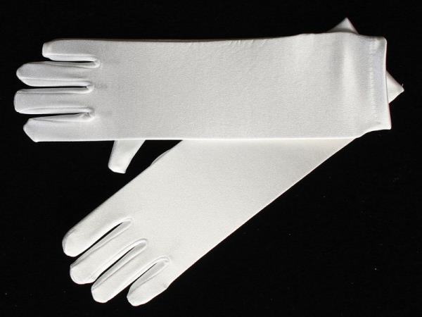 Girls Glove Long - Ivory