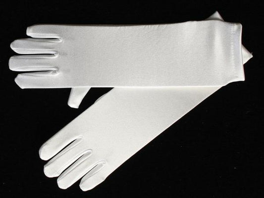 Girls Glove Long - Ivory