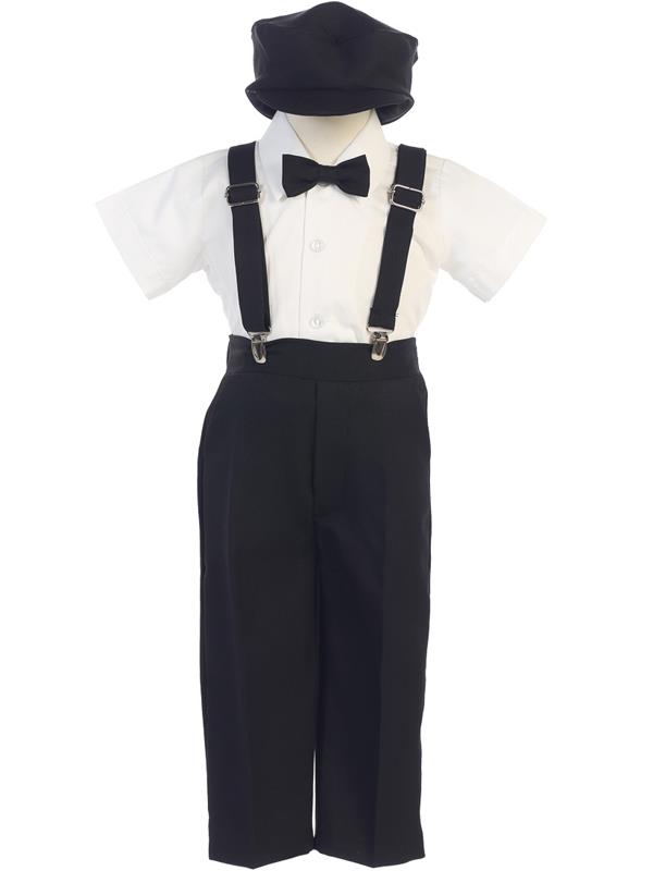 This darling Suspender Pant Set With Short Sleeves is the perfect boy outfit for Wedding Ring Boy or Ring Bearer with a short sleeve shirt. Great infant baby and toddler boys formal outfit. Grandmas Little Darlings Mississauga Canada