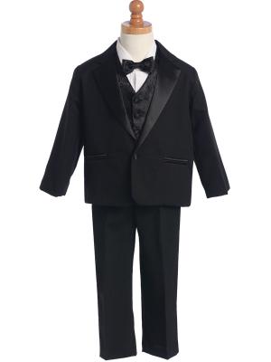 Tuxedo Affordable One Button Boys - Black