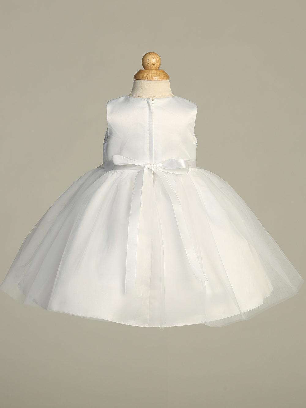 Baby Girls Embroidered Top Christening Baptism Dress & Cape Canada back