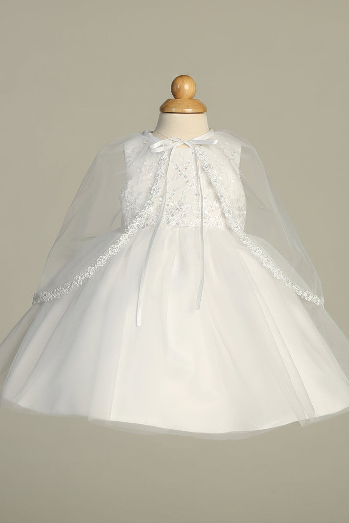 Baby Girls Embroidered Top Christening Baptism Dress & Cape Canada dress toddle