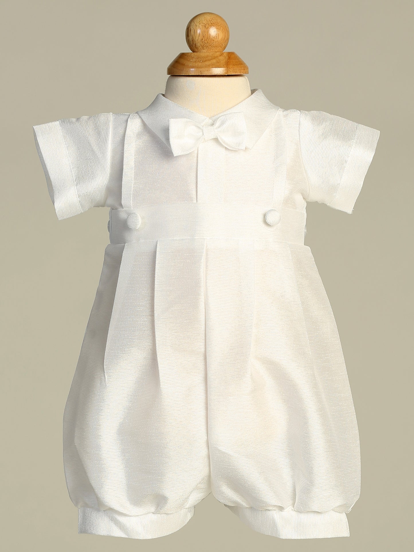 Boys Detachable Gown Baptism Christening White Canada romper