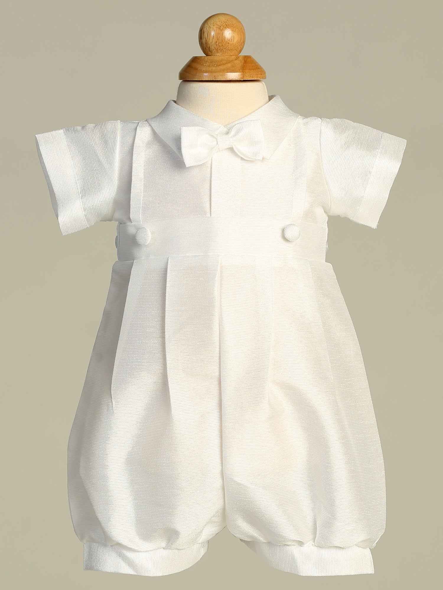 Boys Detachable Gown Baptism Christening White Canada romper