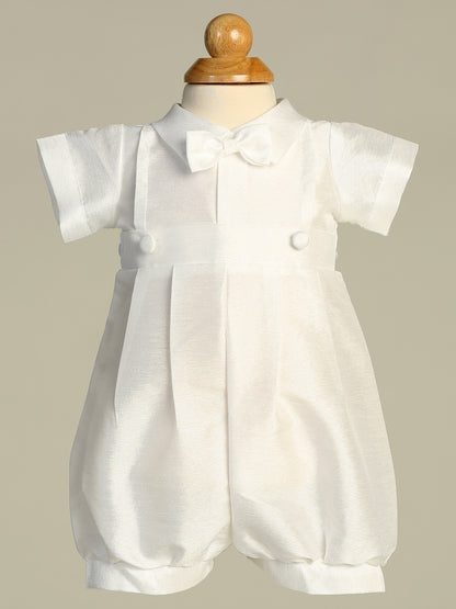 Boys Detachable Gown Baptism Christening White Canada romper