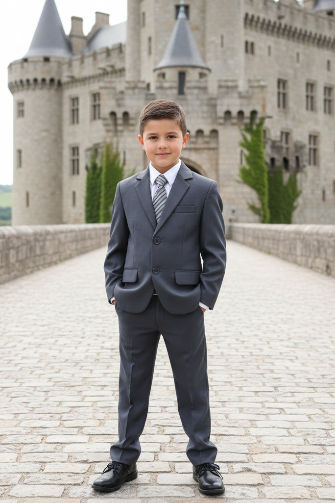Boys Formal Suit Five Piece Gray Canada live 