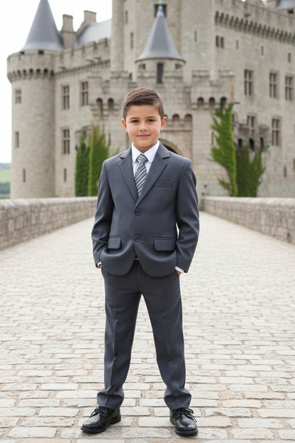 Boys Formal Suit Five Piece Gray Canada live 