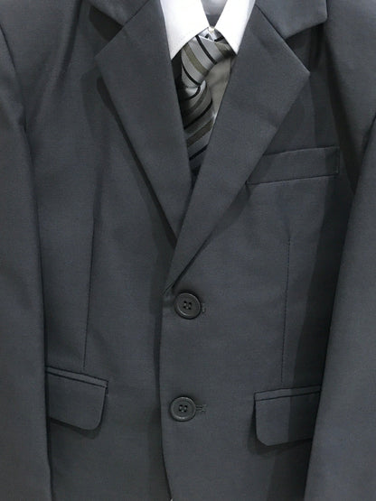 Boys Formal Suit Five Piece Gray Canada live  tie