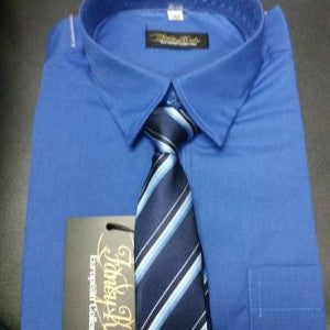 Boys Long Sleeve Dress Shirt & Tie – Formal Boys Dress Shirts with Neck Tie Canada 3