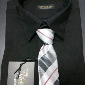 Boys Long Sleeve Dress Shirt & Tie – Formal Boys Dress Shirts with Neck Tie Canada 4