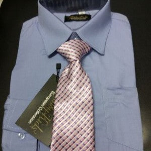 Boys Long Sleeve Dress Shirt & Tie – Formal Boys Dress Shirts with Neck Tie Canada 5