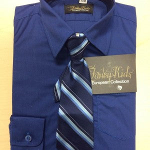 Boys Long Sleeve Dress Shirt & Tie – Formal Boys Dress Shirts with Neck Tie Canada 6