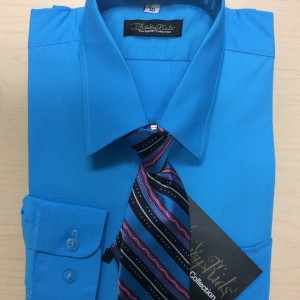 Boys Long Sleeve Dress Shirt & Tie – Formal Boys Dress Shirts with Neck Tie Canada 7