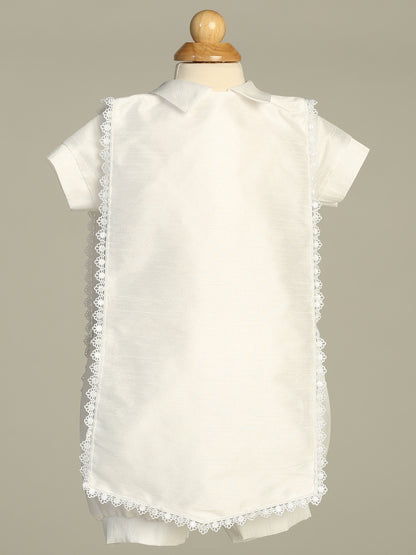 Boys Romper With Embroidered Shawl Baptism Christening Canada back