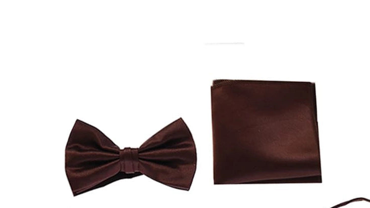 Boys Satin Vest Set with Bow Tie or Neck Tie  Canada – brown