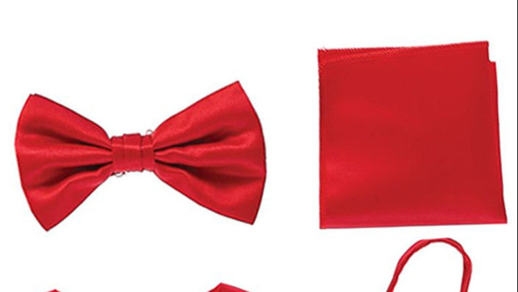 Boys Satin Vest Set with Bow Tie or Neck Tie  Canada – red