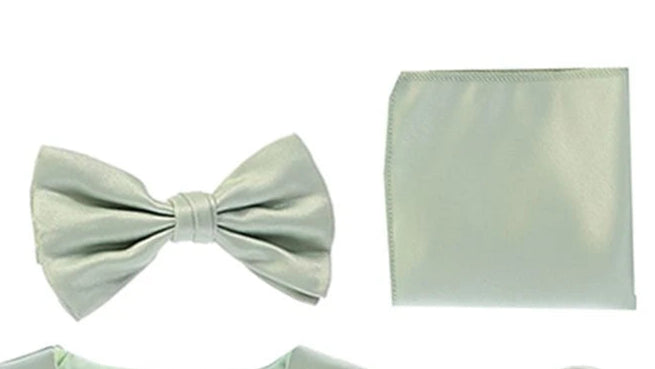 Boys Satin Vest Set with Bow Tie or Neck Tie  Canada –  sage