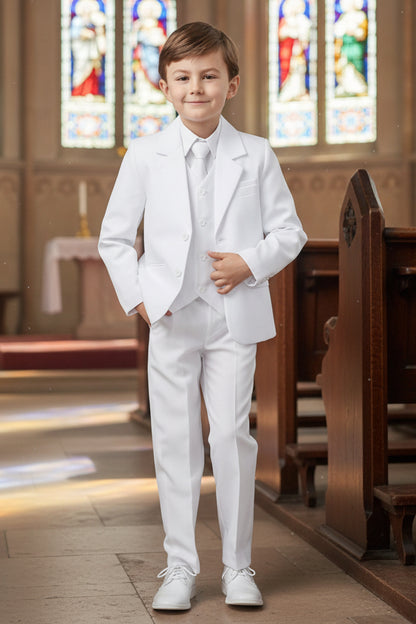 Boys Suit White First Communion Baptism Canada Front 