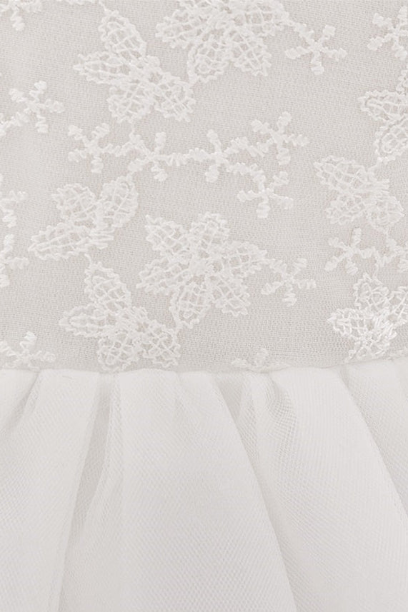 Butterfly Sleeve Baptism Christening Dress White Canada top fabric