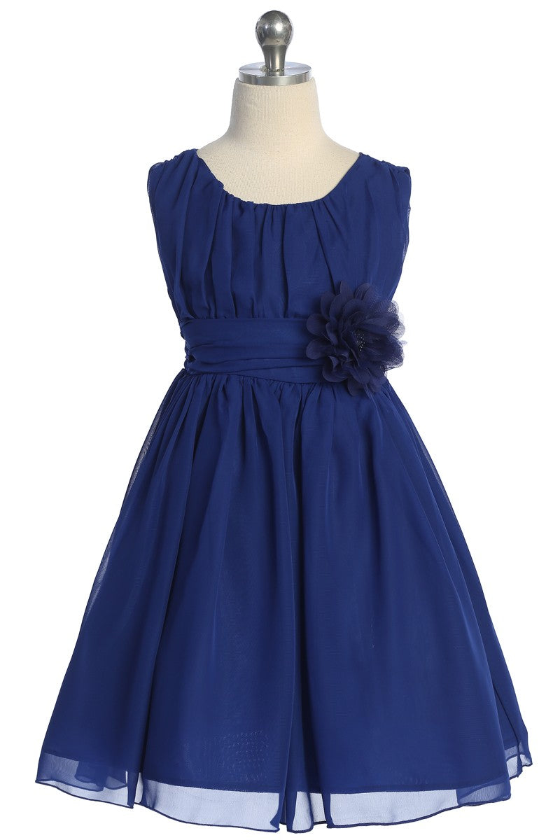 Chiffon Rushed Top Girls Party Dress Multi Colours Canada royal