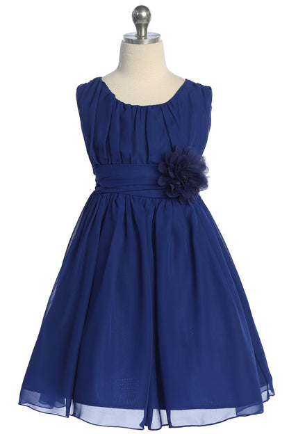 Chiffon Rushed Top Girls Party Dress Multi Colours Canada royal