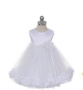 Classics Flower Petal Baby Sash Dress Customise White Ivory Canada 7